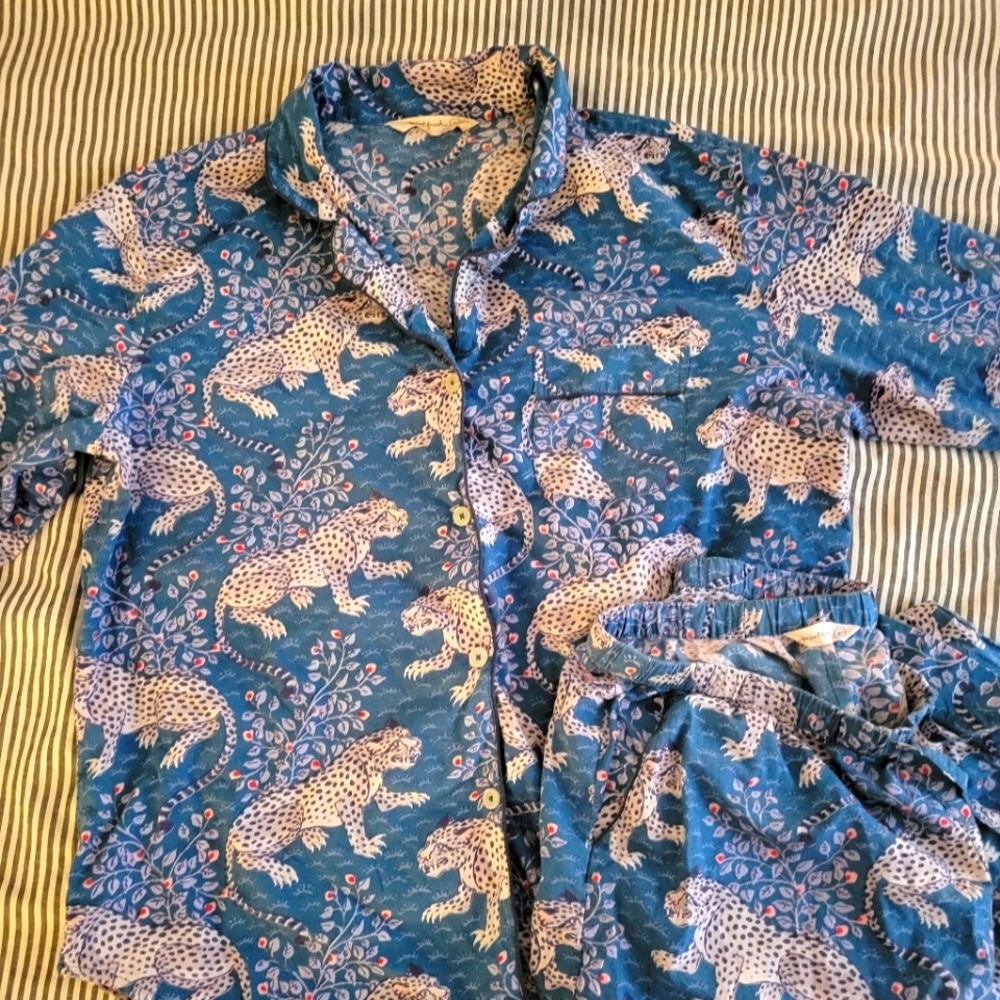 Printfresh Bagheera - Long Sleep Set - Indigo - L